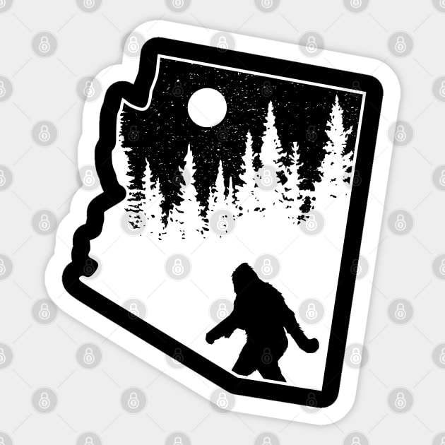 Arizona Bigfoot Gift Sticker by Tesszero